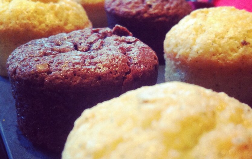 Financier vanille et chocolat